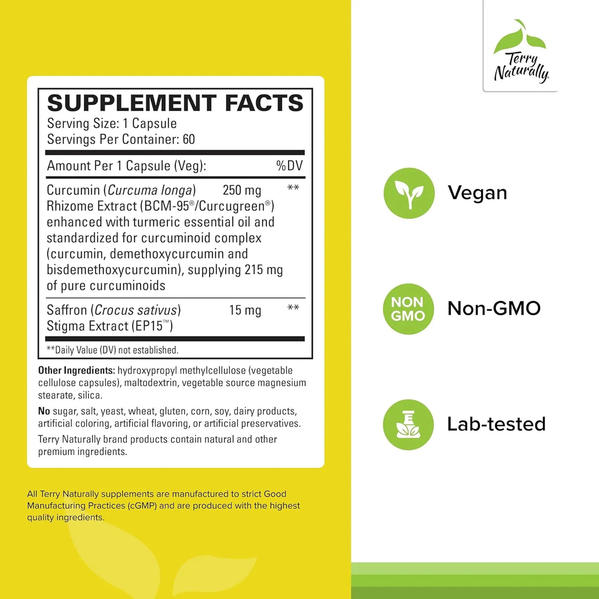 TERRY NATURALLY - Terry Naturally Saffron Lift + Curcumin 60 Capsulas - The Red Vitamin MX - Suplementos Alimenticios - {{ shop.shopifyCountryName }}