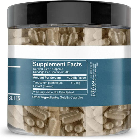 EARTHBORN ELEMENTS - Earthborn Elements Feverfew Extract 200 Capsulas - The Red Vitamin MX - Suplementos Alimenticios - {{ shop.shopifyCountryName }}