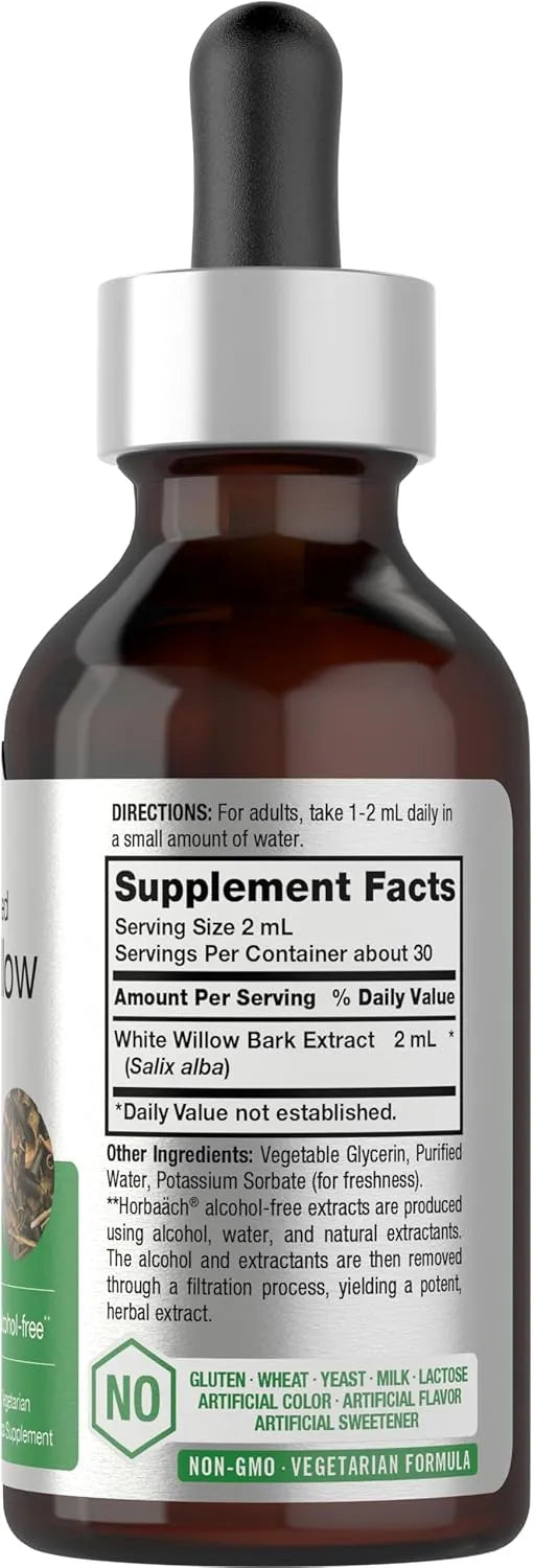 HORBAACH - Horbaach White Willow Bark Extract Tincture 2 Fl.Oz. - The Red Vitamin MX - Suplementos Alimenticios - {{ shop.shopifyCountryName }}