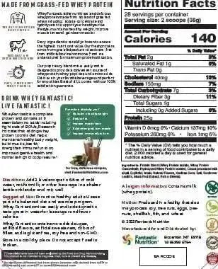 FANTASTIC NUTRITION - Fantastic Nutrition Natural Grass Fed Whey Protein Powder Chocolate 997Gr. - The Red Vitamin MX - Suplementos Alimenticios - {{ shop.shopifyCountryName }}