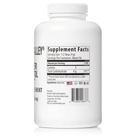 SUNSHINE VALLEY - Sunshine Valley Super Mannitol Powder 226Gr. - The Red Vitamin MX - Suplementos Alimenticios - {{ shop.shopifyCountryName }}