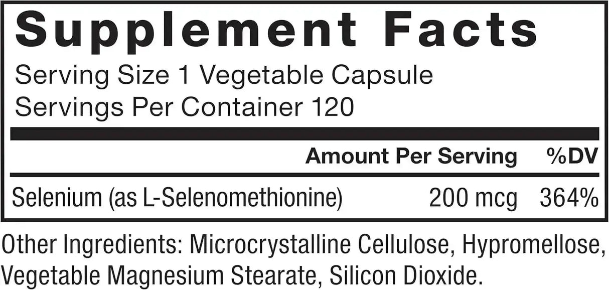 FORCE FACTOR - Force Factor Selenium 200mcg 120 Capsulas - The Red Vitamin MX - Suplementos Alimenticios - {{ shop.shopifyCountryName }}