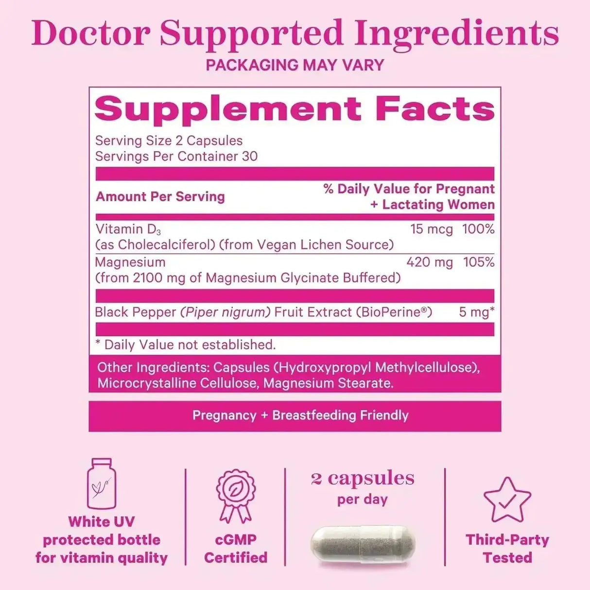 PINK STORK - Pink Stork Magnesium Glycinate with Vitamin D 60 Capsulas - The Red Vitamin MX - Suplementos Alimenticios - {{ shop.shopifyCountryName }}