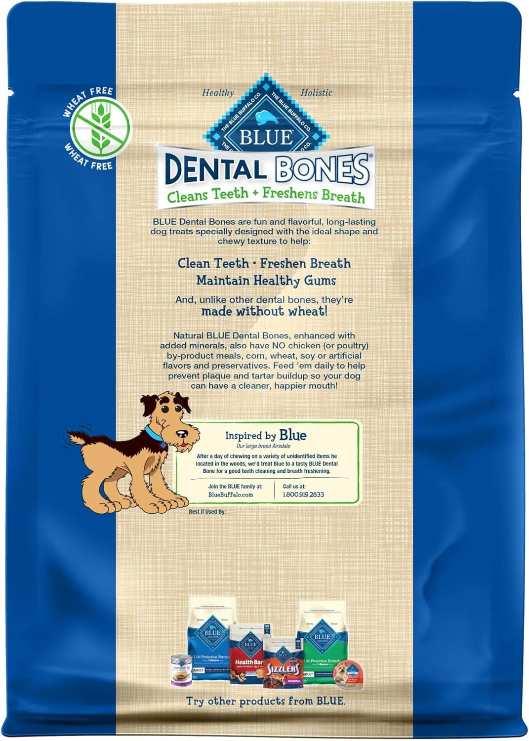 BLUE BUFFALO - Blue Buffalo Dental Bones Mini Natural Dental Chew Dog Treats 97 Piezas - The Red Vitamin MX - Cuidado Dental Para Perros - {{ shop.shopifyCountryName }}