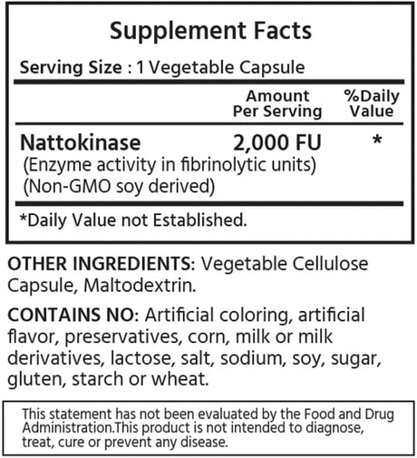 ML NATURALS - ML Naturals Premium Nattokinase 2000 FU 120 Capsulas - The Red Vitamin MX - Suplementos Alimenticios - {{ shop.shopifyCountryName }}