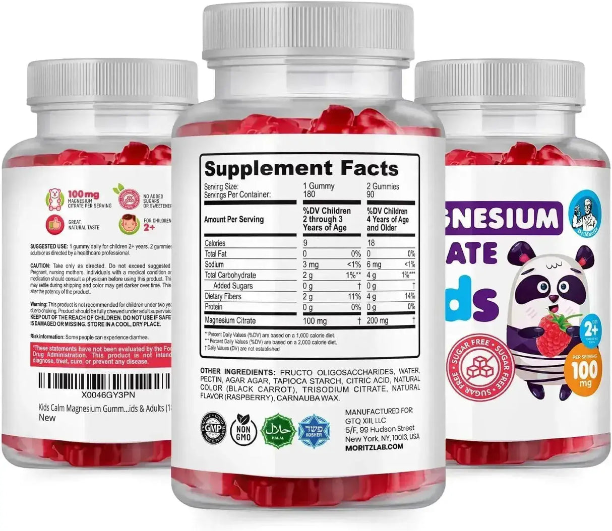 DR. MORITZ - DR. MORITZ Sugar-Free Calm Magnesium Gummies for Kids 180 Gomitas - The Red Vitamin MX - Suplementos Alimenticios - {{ shop.shopifyCountryName }}