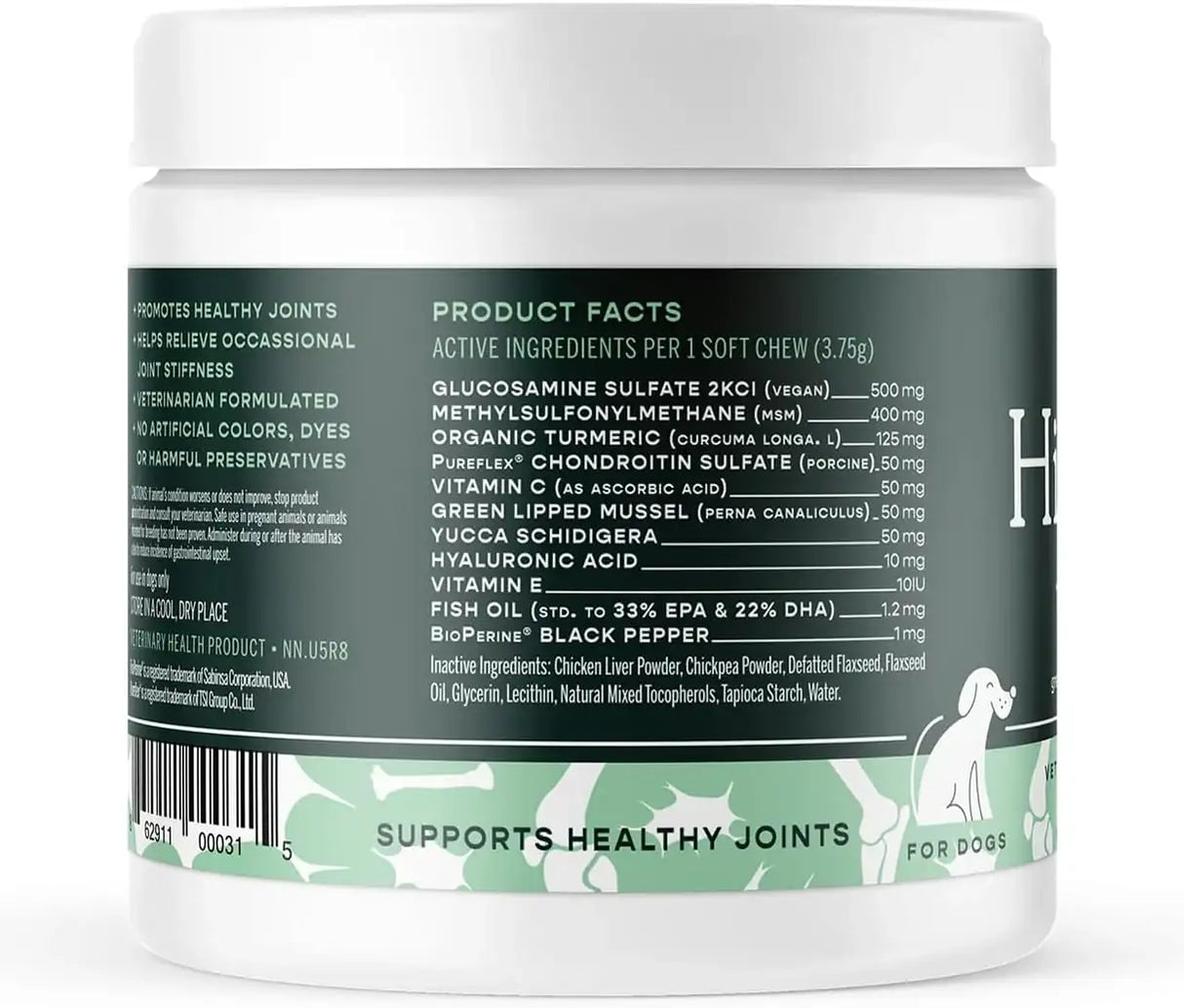 FERA PETS - Fera Pet Organics Hip + Joint Supplement for Dogs 90 Masticables - The Red Vitamin MX - Cuidado De Cadera Y Articulaciones Para Perros - {{ shop.shopifyCountryName }}