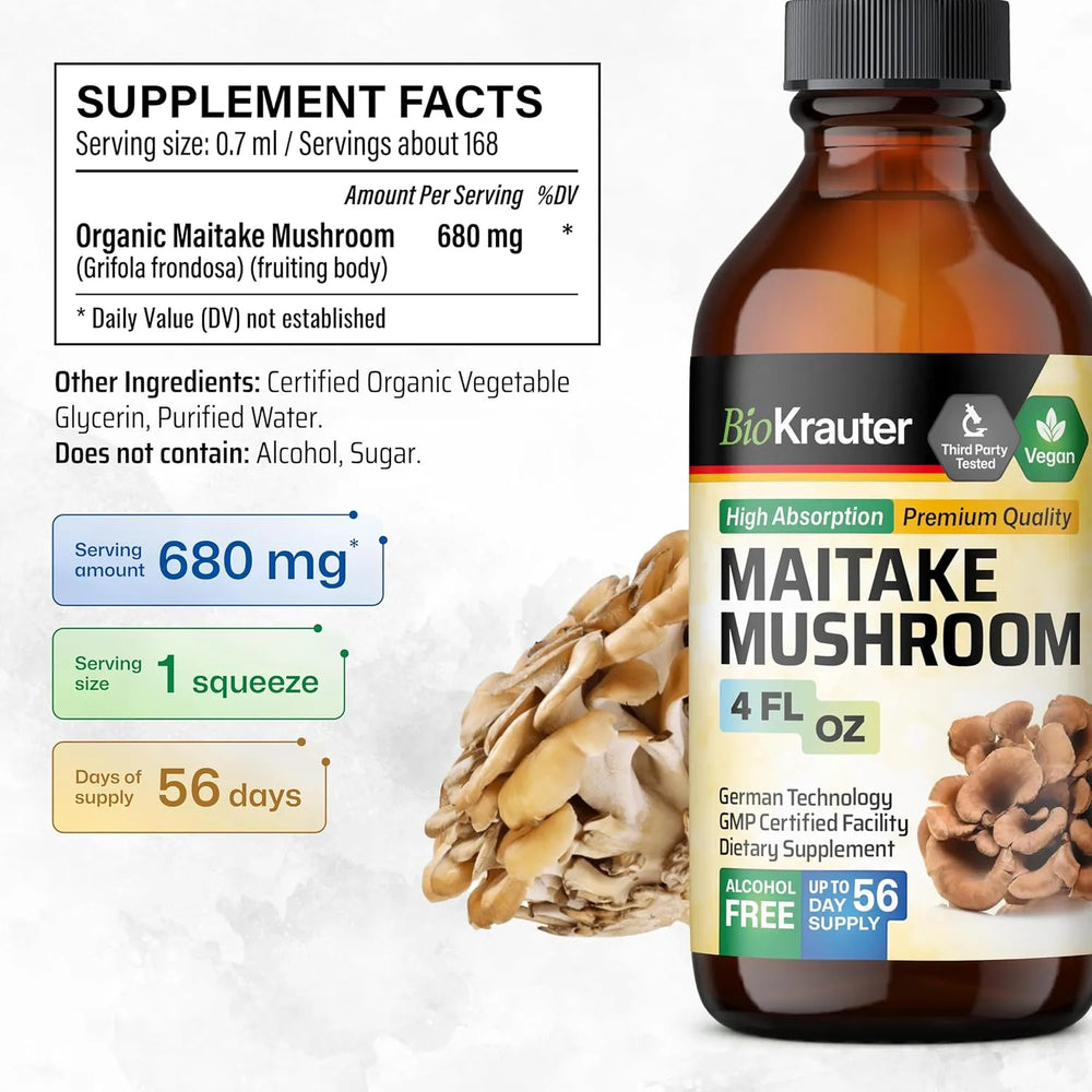 BIOKRAUTER - BIO KRAUTER Maitake Mushroom Extract 4 Fl.Oz. - The Red Vitamin MX - Suplementos Alimenticios - {{ shop.shopifyCountryName }}
