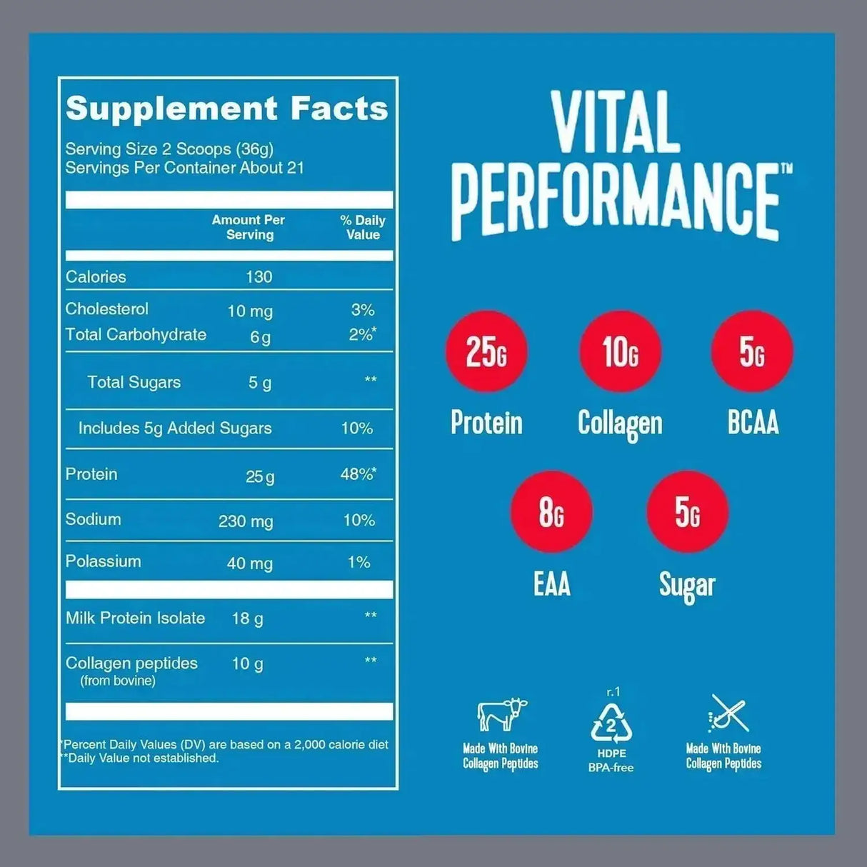VITAL PROTEINS - Vital Proteins Performance Powder Strawberry 761Gr. - The Red Vitamin MX - Suplementos Alimenticios - {{ shop.shopifyCountryName }}
