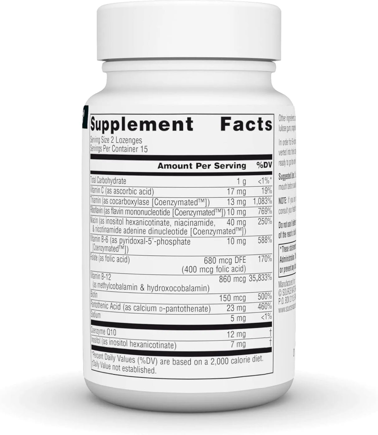 SOURCE NATURALS - Source Naturals Coenzymate B Complex 30 Tabletas - The Red Vitamin MX - Suplementos Alimenticios - {{ shop.shopifyCountryName }}