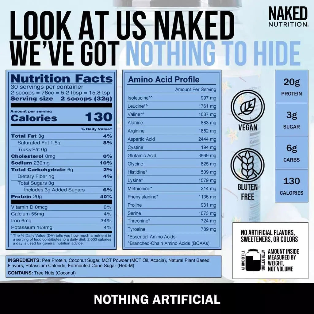 NAKED NUTRITION - Naked Shake Vanilla Protein Powder 30 Servicios 960Gr. - The Red Vitamin MX - Suplementos Alimenticios - {{ shop.shopifyCountryName }}