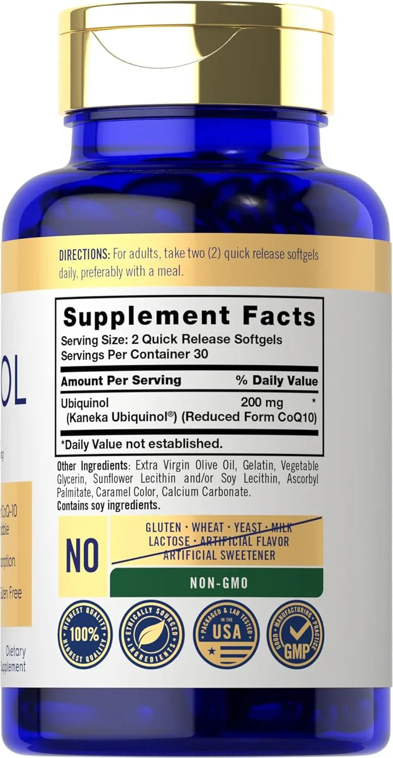 CARLYLE - Carlyle Ubiquinol 200Mg. 60 Capsulas Blandas - The Red Vitamin MX - Suplementos Alimenticios - {{ shop.shopifyCountryName }}