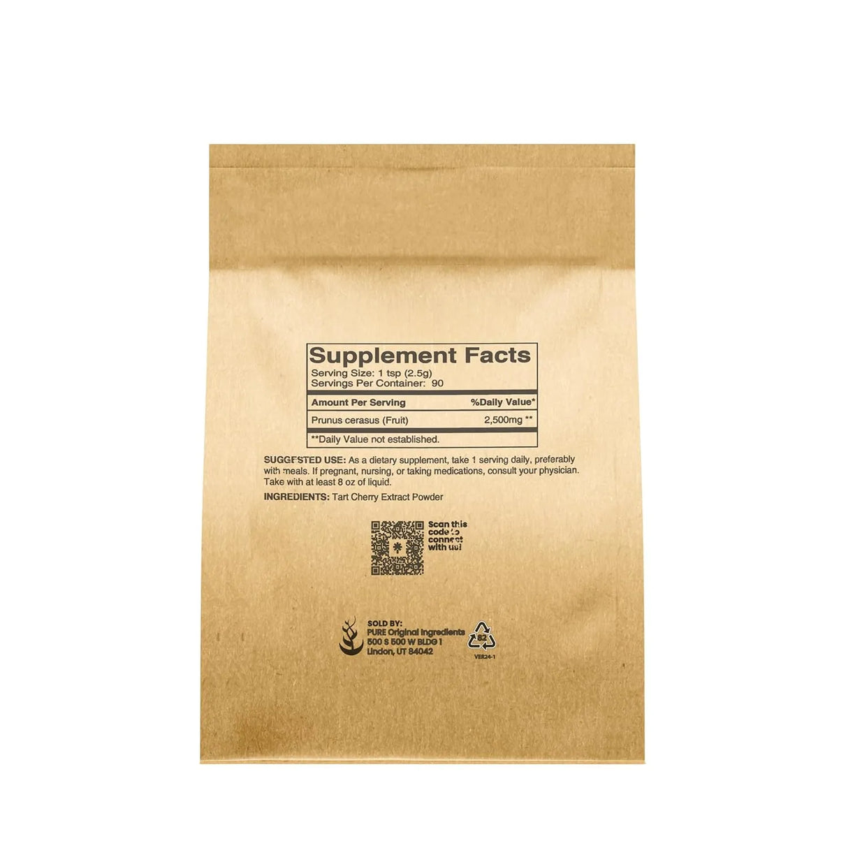 PURE ORIGINAL INGREDIENTS - Pure Original Ingredients Tart Cherry Extract 226Gr. - The Red Vitamin MX - Suplementos Alimenticios - {{ shop.shopifyCountryName }}