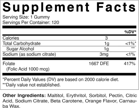 VITAMATIC - Vitamatic Folic Acid Gummies 1000mcg 60 Gomitas 2 Pack - The Red Vitamin MX - Suplementos Alimenticios - {{ shop.shopifyCountryName }}