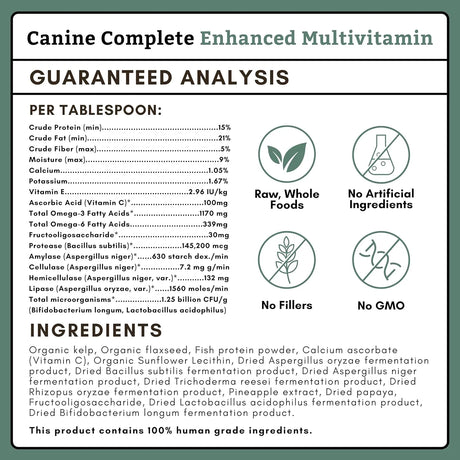 WHOLISTIC PET ORGANICS - Wholistic Pet Organics Canine Complete Dog Multivitamin 454Gr. - The Red Vitamin MX - Multivitamínicos Para Perros - {{ shop.shopifyCountryName }}