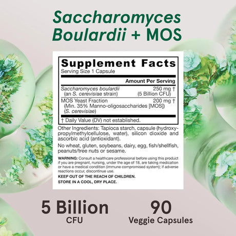 JARROW FORMULAS - Jarrow Formulas Saccharomyces Boulardii Probiotics + MOS 5 Billion CFU 90 Capsulas - The Red Vitamin MX - Suplementos Alimenticios - {{ shop.shopifyCountryName }}
