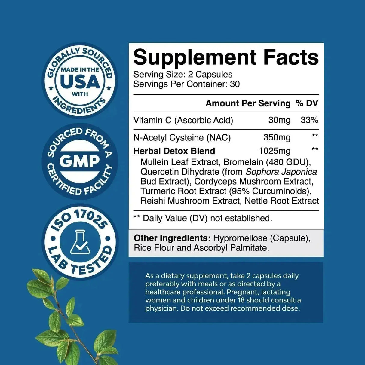 NATURES CRAFT - Natures Craft Lung Detox Mullein Leaf 60 Capsulas - The Red Vitamin MX - Suplementos Alimenticios - {{ shop.shopifyCountryName }}