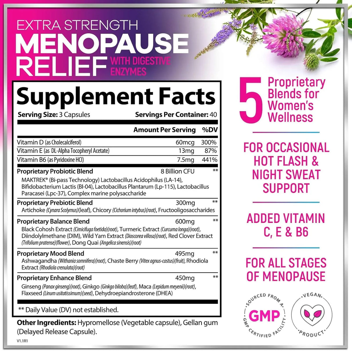 HELLO LOVELY! - Hello Lovely! Menopause Relief 120 Capsulas - The Red Vitamin MX - Suplementos Alimenticios - {{ shop.shopifyCountryName }}