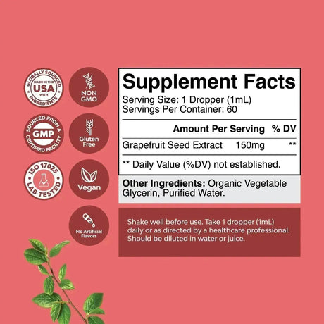 NATURES CRAFT - Natures Craft GSE Grapefruit Seed Extract Liquid 60Ml. - The Red Vitamin MX - Suplementos Alimenticios - {{ shop.shopifyCountryName }}