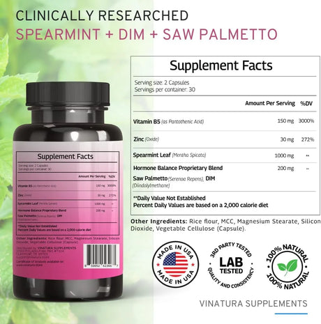 VINATURA - VINATURA Spearmint Leaf 1380Mg. 60 Capsulas - The Red Vitamin MX - Suplementos Alimenticios - {{ shop.shopifyCountryName }}