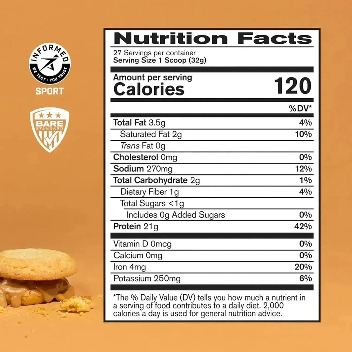 BARE PERFORMANCE NUTRITION - BARE PERFORMANCE NUTRITION Vegan Protein Peanut Butter Cookie 27 Servicios 862Gr. - The Red Vitamin MX - Suplementos Alimenticios - {{ shop.shopifyCountryName }}