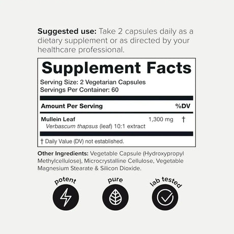 TONIIQ - Toniiq Mullein Leaf 13,000Mg. 120 Capsulas - The Red Vitamin MX - Suplementos Alimenticios - {{ shop.shopifyCountryName }}