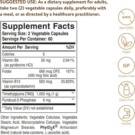 SOLGAR - Solgar Homocysteine Modulators 120 Capsulas - The Red Vitamin MX - Suplementos Alimenticios - {{ shop.shopifyCountryName }}