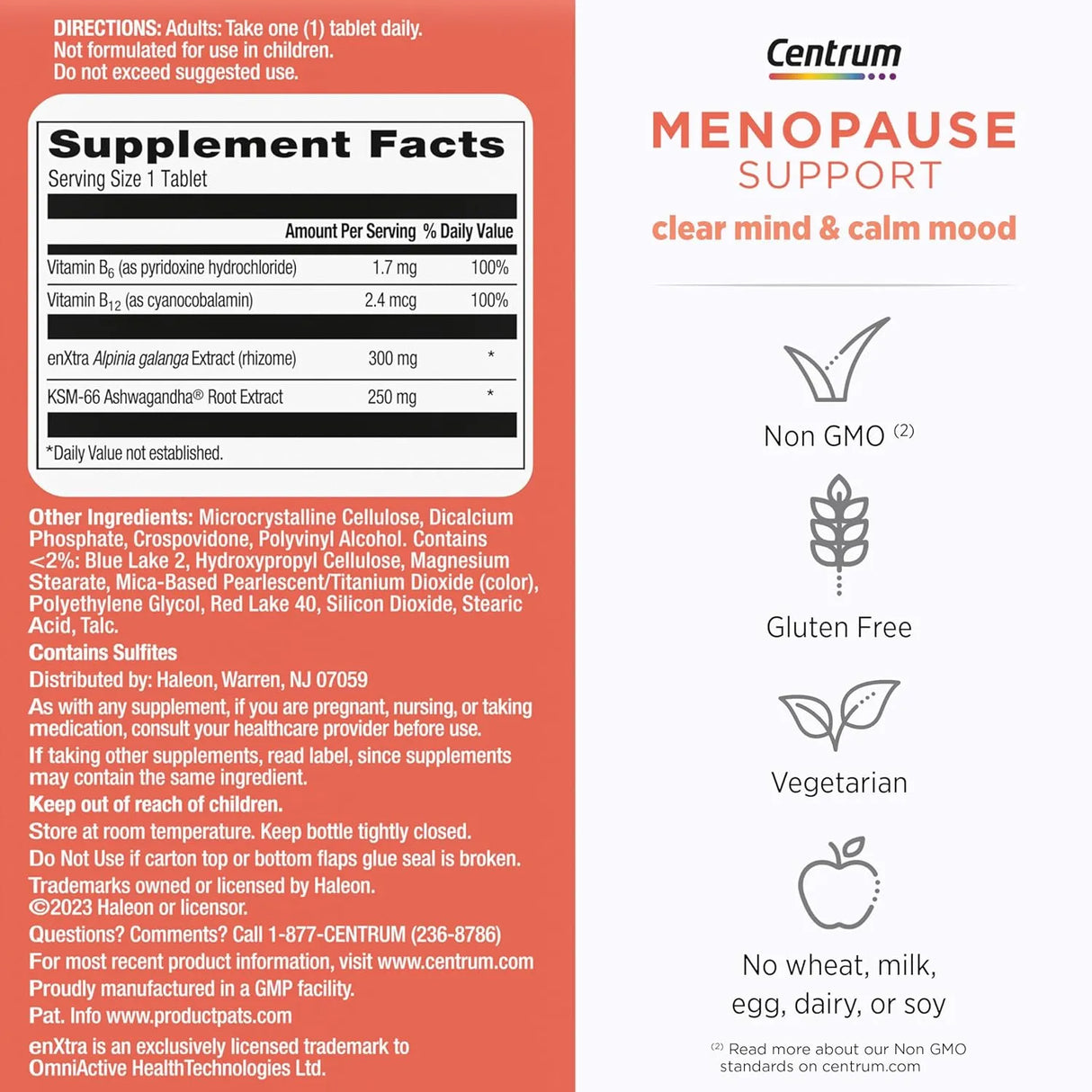 CENTRUM - Centrum Clear Mind and Calm Mood Menopause Support 30 Tabletas - The Red Vitamin MX - Suplementos Alimenticios - {{ shop.shopifyCountryName }}