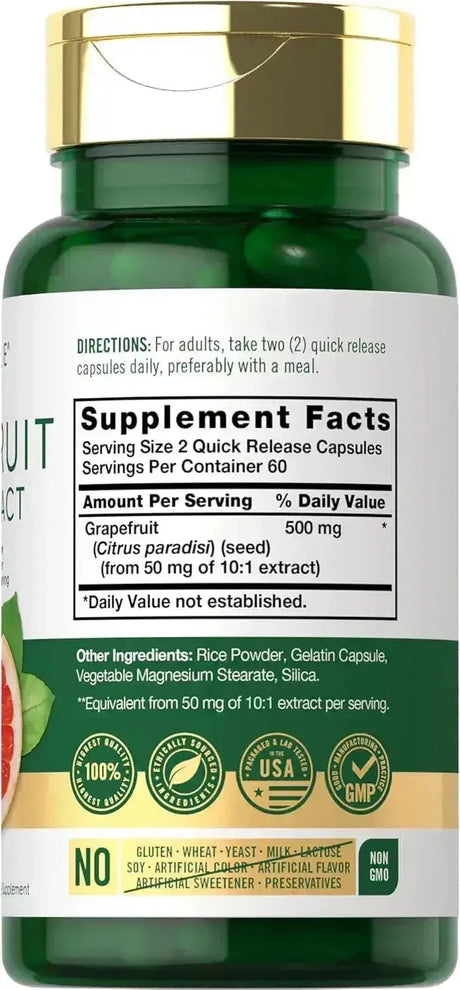 CARLYLE - Carlyle Grapefruit Seed Extract 500Mg. 120 Capsulas - The Red Vitamin MX - Suplementos Alimenticios - {{ shop.shopifyCountryName }}