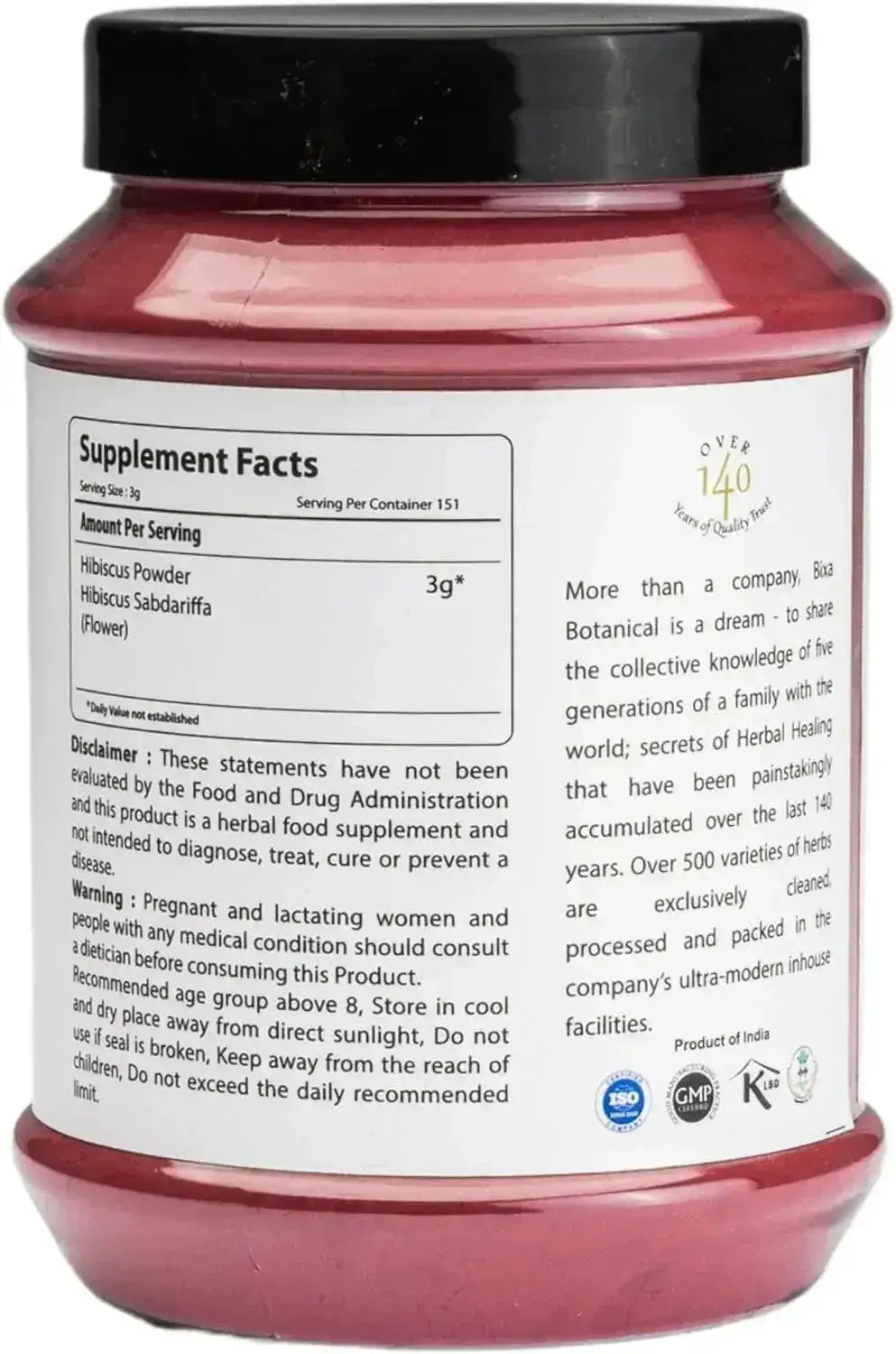 BIXA BOTANICAL - bixa BOTANICAL Hibiscus Powder 454Gr. - The Red Vitamin MX - Suplementos Alimenticios - {{ shop.shopifyCountryName }}