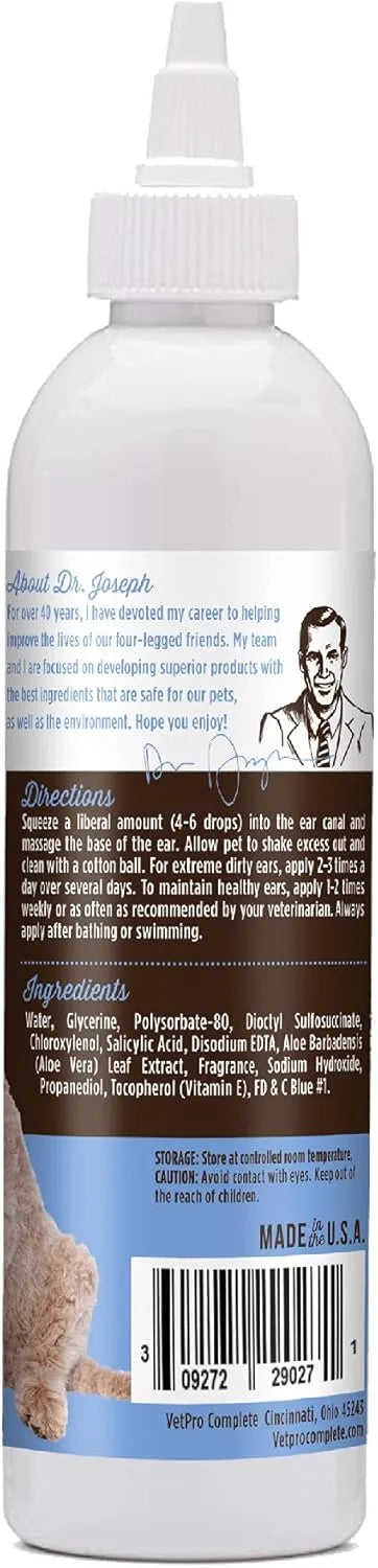 DR. JOSEPH'S - Dr. Joseph's VetPro Complete Dog Ear Cleaner 237Ml. - The Red Vitamin MX - Cuidado Del Oído De Perros - {{ shop.shopifyCountryName }}