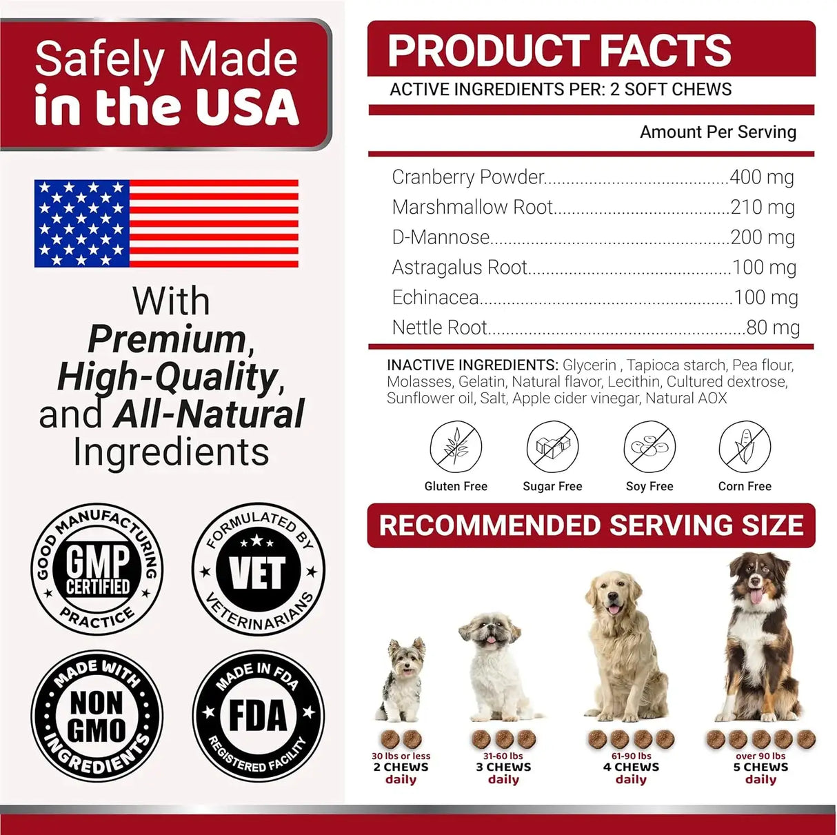 YUMA'S - YUMA'S Dog UTI Treatment 170 Masticables - The Red Vitamin MX - Salud De Tracto Urinario Para Perros - {{ shop.shopifyCountryName }}
