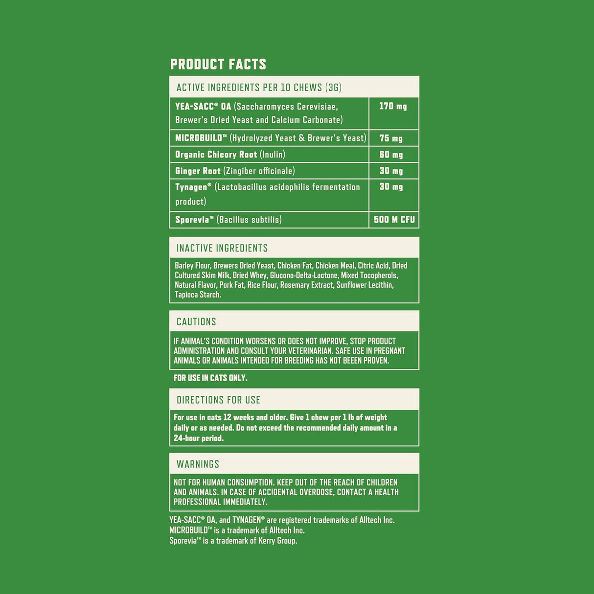 Rocco & Roxie Cat Probiotic Health Supplement for Cats 104Gr.