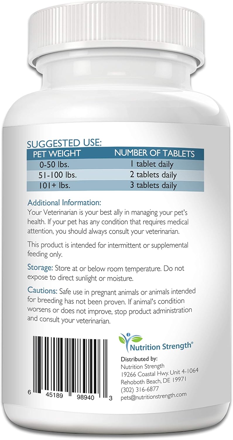 Nutrition Strength Cardio Support for Dogs Plus Antioxidants 120 Tabletas Masticables