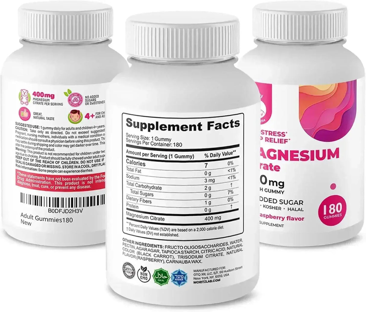 DR. MORITZ - Dr. Moritz Magnesium Gummies for Adults 400Mg. 180 Gomitas - The Red Vitamin MX - Suplementos Alimenticios - {{ shop.shopifyCountryName }}