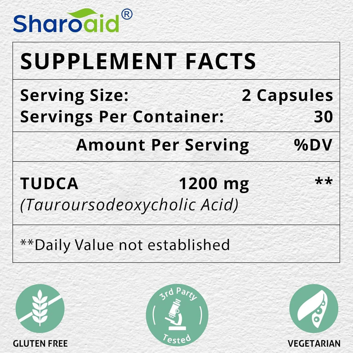 SHAROAID - Sharoaid TUDCA Liver Support 1200Mg. 60 Capsulas - The Red Vitamin MX - Suplementos Alimenticios - {{ shop.shopifyCountryName }}
