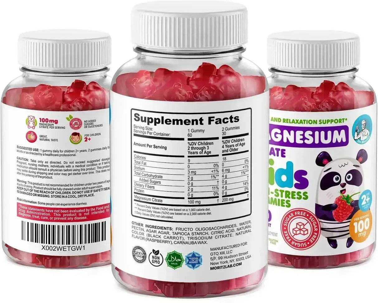 DR. MORITZ - DR. MORITZ Sugar-Free Calm Magnesium Gummies for Kids 60 Gomitas - The Red Vitamin MX - Suplementos Alimenticios - {{ shop.shopifyCountryName }}