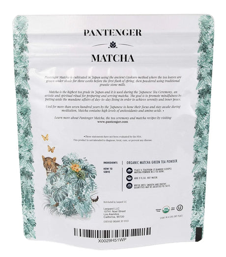 PANTENGER - Pantenger Organic Ceremonial Grade Matcha 30Gr. - The Red Vitamin MX - Suplementos Alimenticios - {{ shop.shopifyCountryName }}
