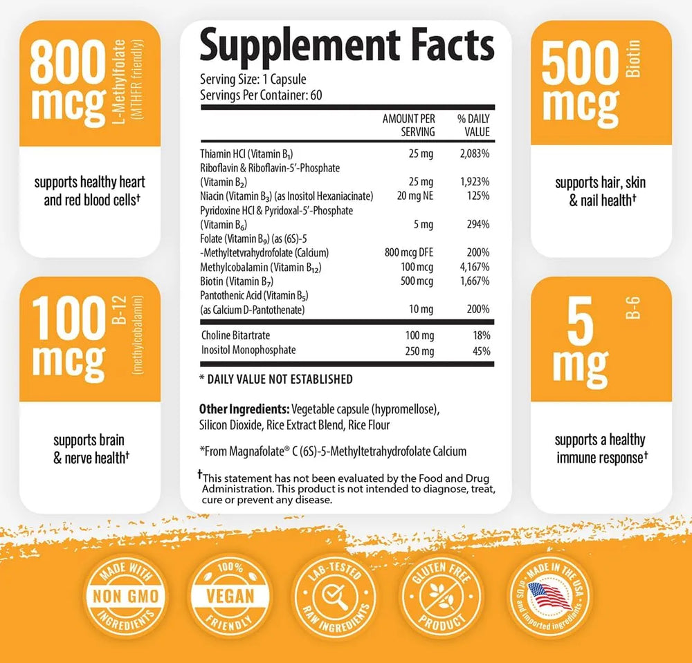 1 BODY - 1 Body Vitamin B Complex 60 Capsulas 2 Pack - The Red Vitamin MX - Suplementos Alimenticios - {{ shop.shopifyCountryName }}