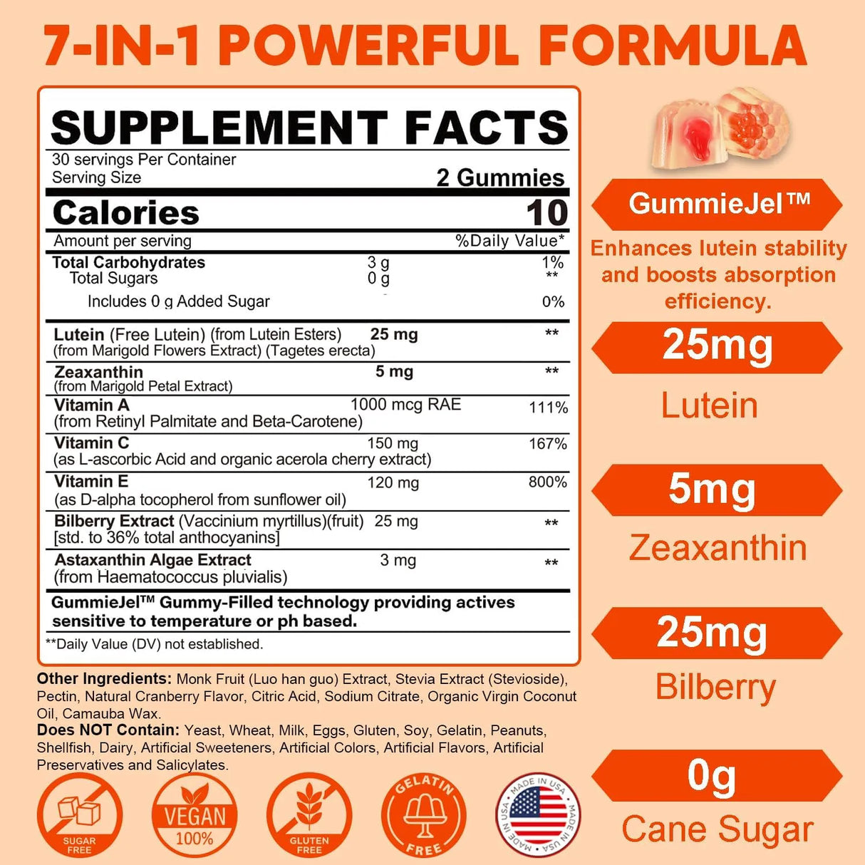 NEVISS - NEVISS Sugar-Free Lutein Zeaxanthin Gummies 60 Gomitas - The Red Vitamin MX - Suplementos Alimenticios - {{ shop.shopifyCountryName }}