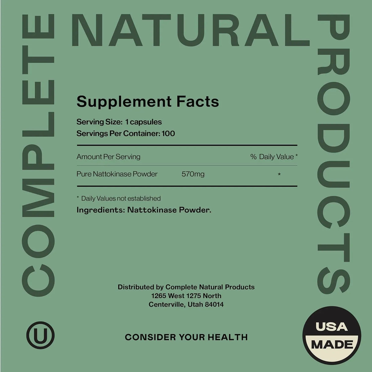 COMPLETE NATURAL PRODUCTS - Complete Natural Products Nattokinase 6000Fu's 100 Capsulas - The Red Vitamin MX - Suplementos Alimenticios - {{ shop.shopifyCountryName }}