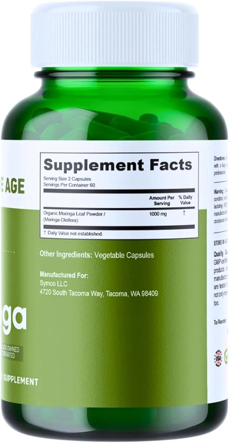 INFINITE AGE - INFINITE AGE Organic Moringa Leaf Powder 1000Mg. 60 Capsulas - The Red Vitamin MX - Suplementos Alimenticios - {{ shop.shopifyCountryName }}