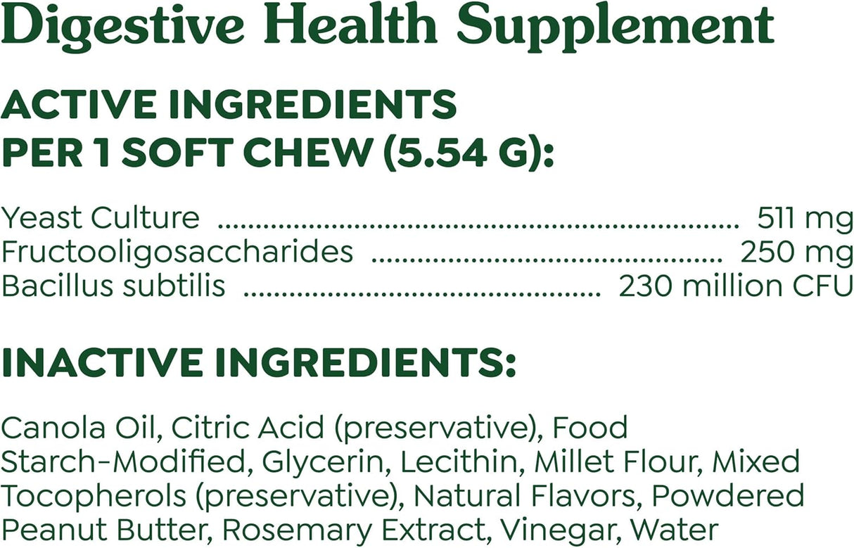 Greenies Sensitive Care Digestive Health Dog Supplement 80 Masticables