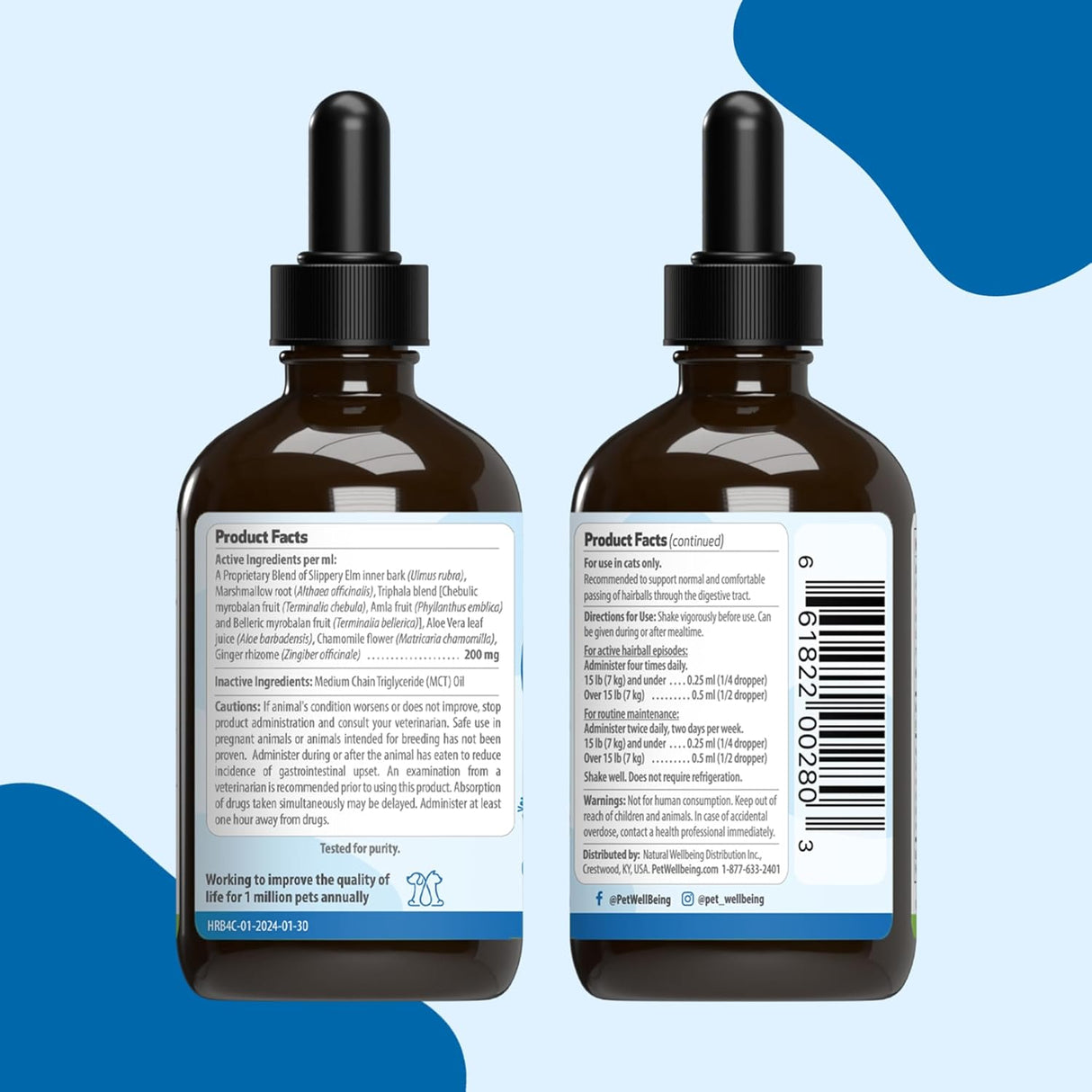 Pet Wellbeing Hairball Gold for Cats 4 Fl.Oz.