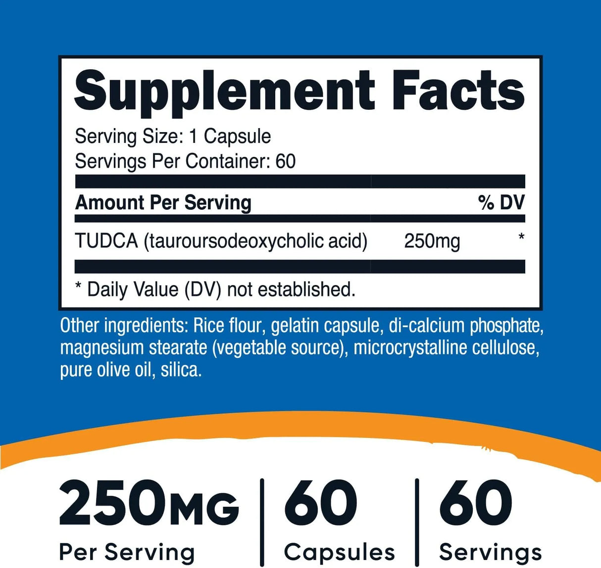 NUTRICOST - Nutricost TUDCA 250Mg. 60 Capsulas - The Red Vitamin MX - Suplementos Alimenticios - {{ shop.shopifyCountryName }}