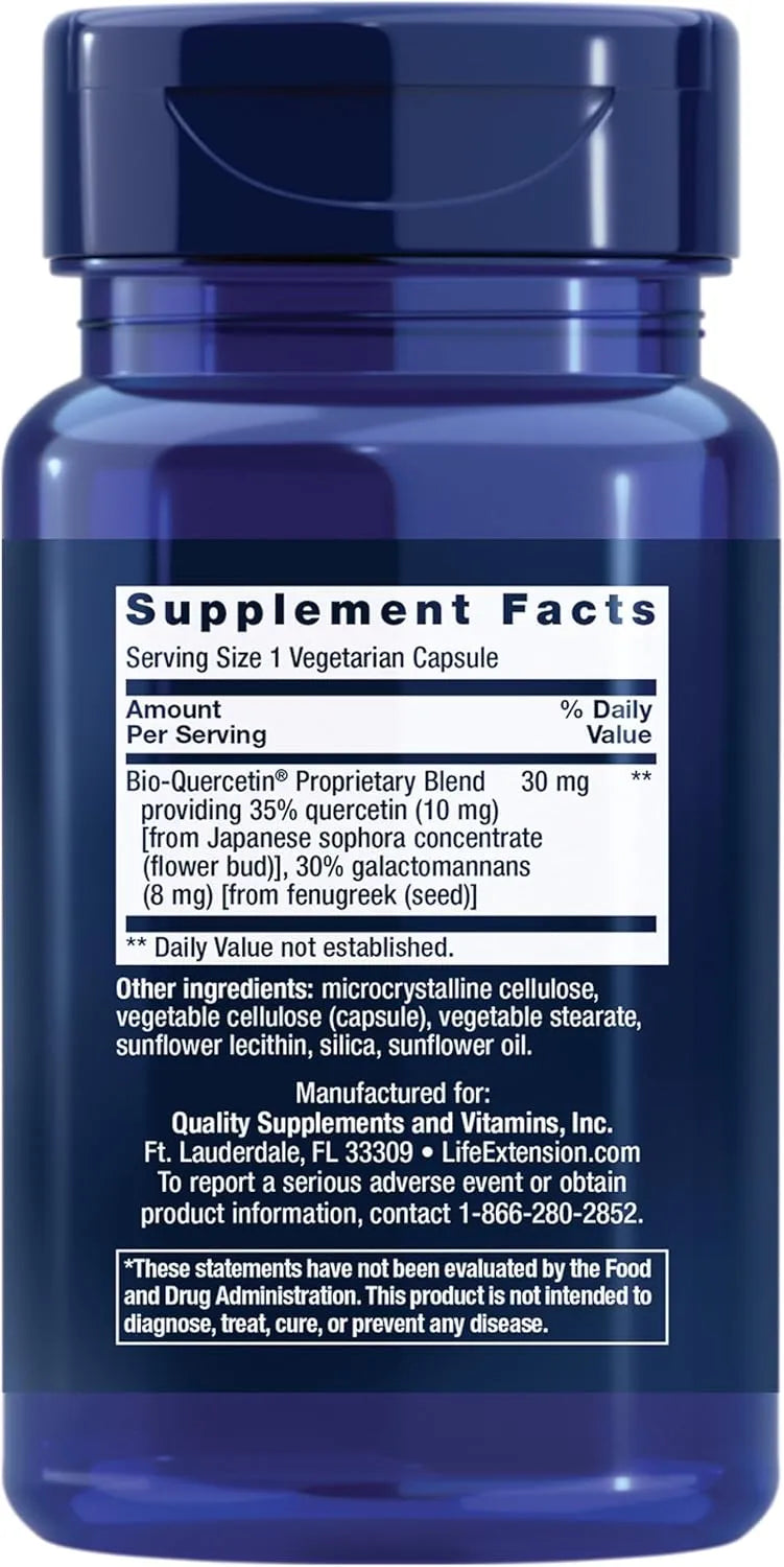 LIFE EXTENSION - Life Extension Bio-Quercetin 30 Capsulas - The Red Vitamin MX - Suplementos Alimenticios - {{ shop.shopifyCountryName }}