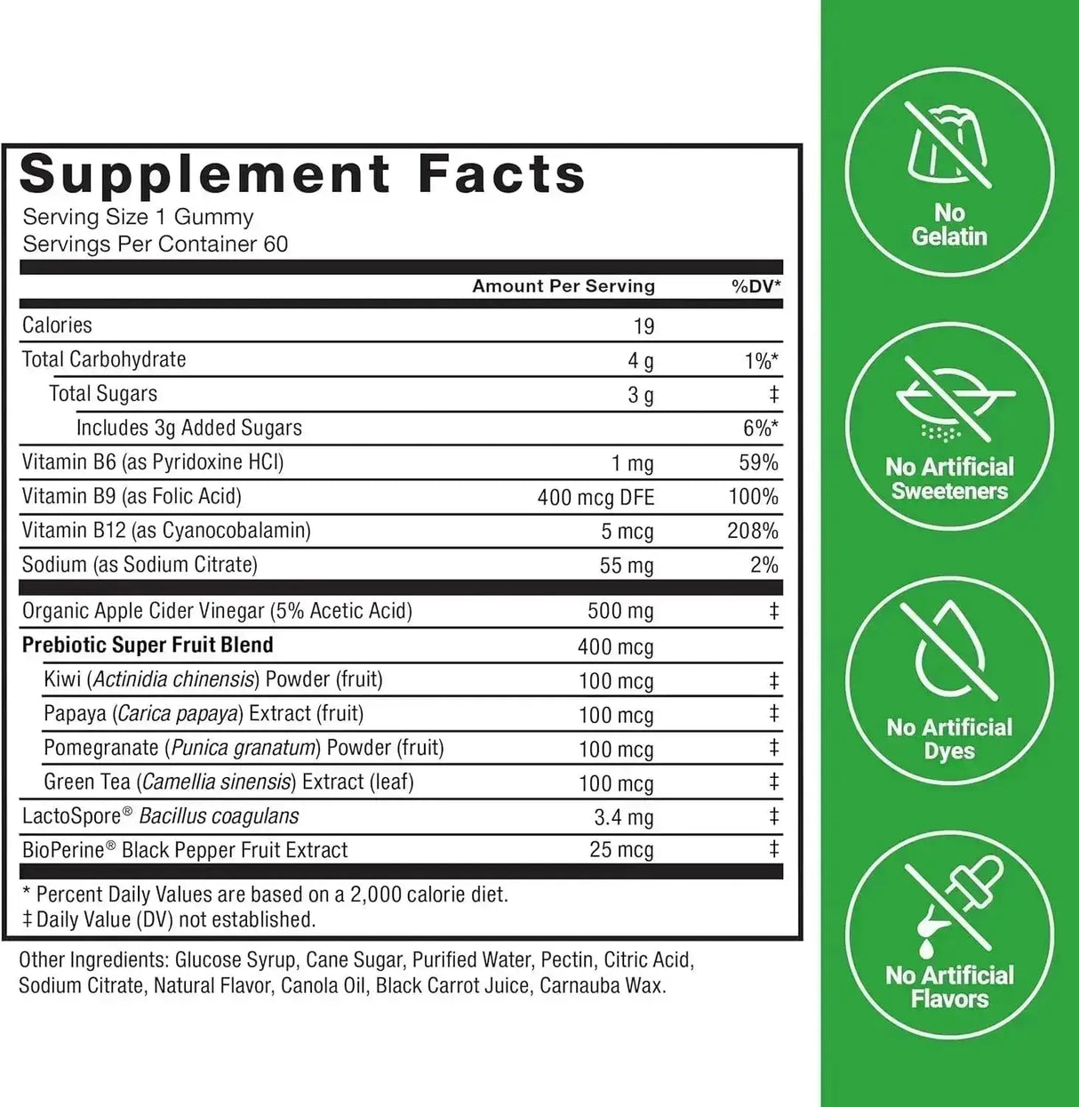 FORCE FACTOR - Force Factor ProbioSlim Apple Cider Vinegar Gummies 60 Gomitas - The Red Vitamin MX - Suplementos Alimenticios - {{ shop.shopifyCountryName }}