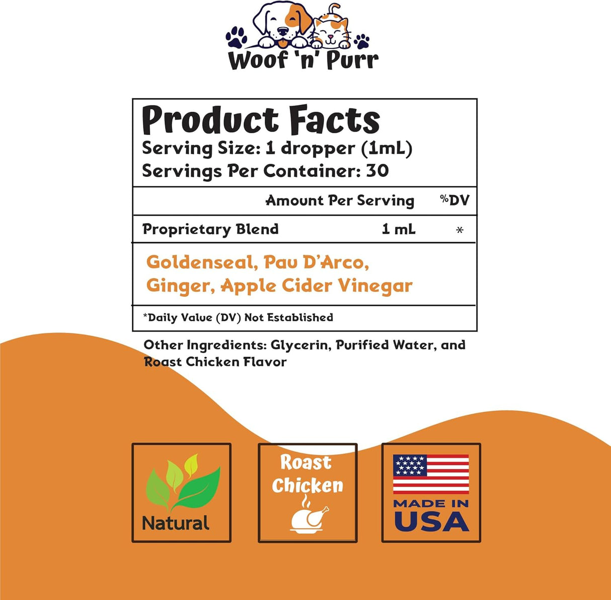 Woof 'n' Purr Natural Allergy Relief for Cats 1 Fl.Oz.