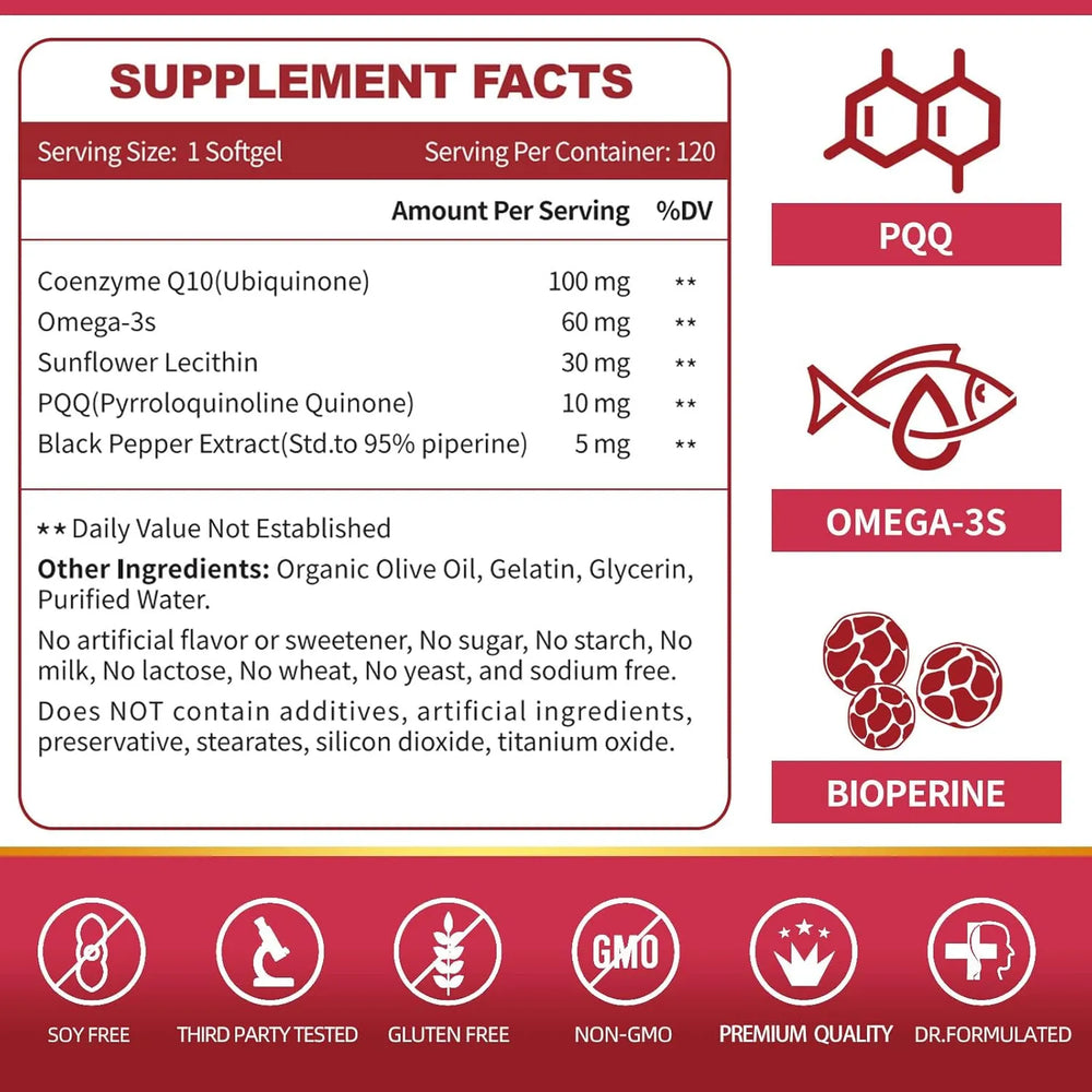 ZEBORA - ZEBORA CoQ10 100Mg. 120 Capsulas Blandas - The Red Vitamin MX - Suplementos Alimenticios - {{ shop.shopifyCountryName }}