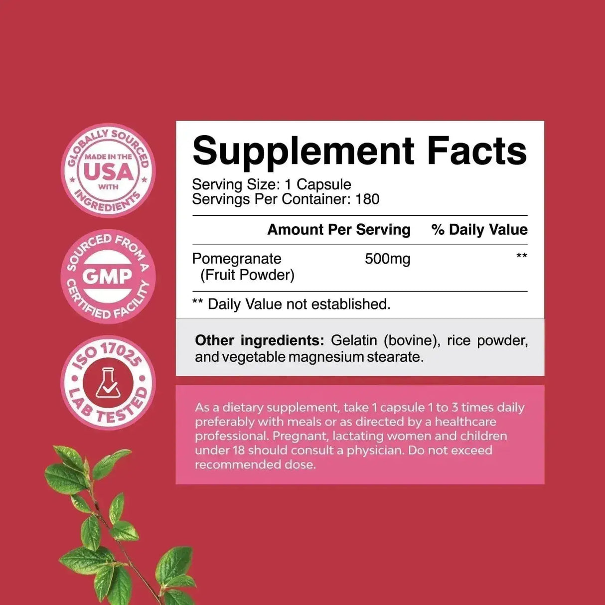 NATURES CRAFT - Natures Craft Advanced Antioxidant Superfood Pomegranate 180 Capsulas - The Red Vitamin MX - Suplementos Alimenticios - {{ shop.shopifyCountryName }}